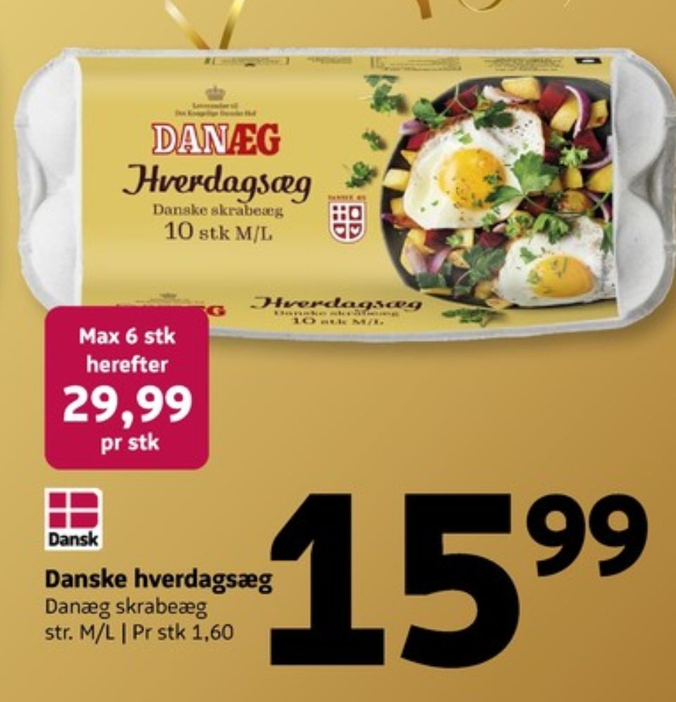 Danæg, Hverdagsæg M/L