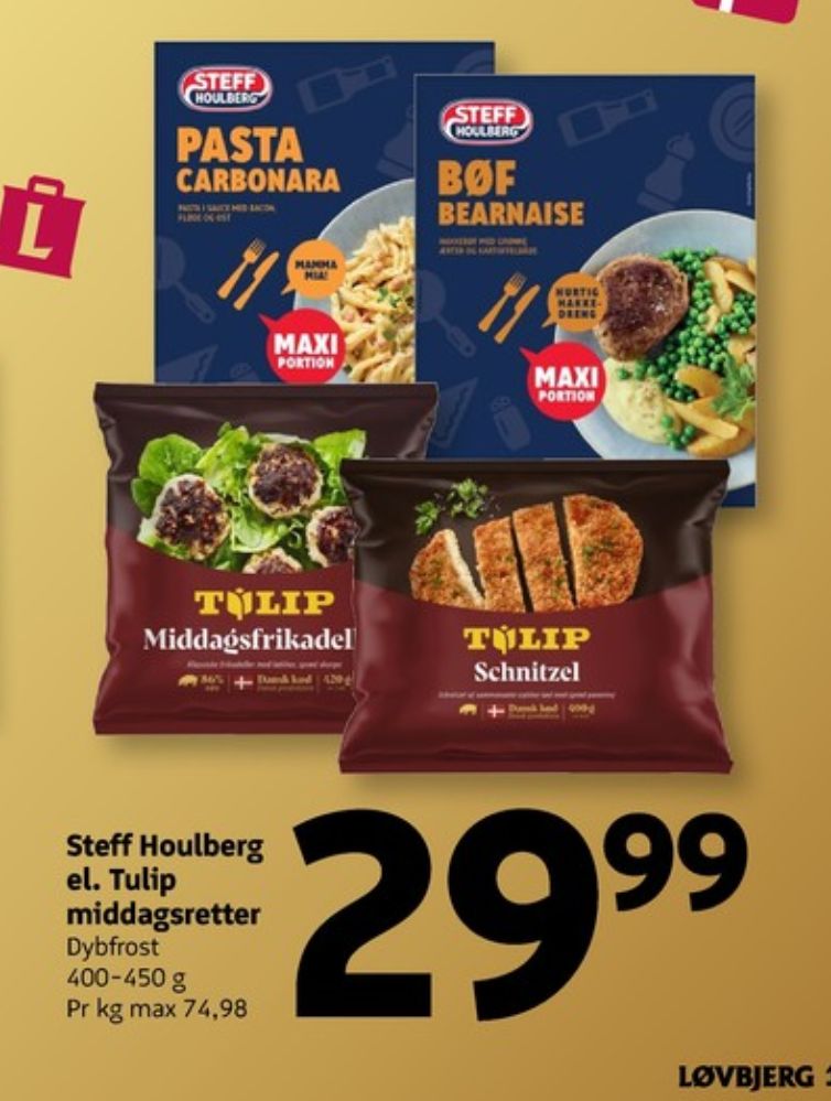 Tulip, Middags Frikadeller