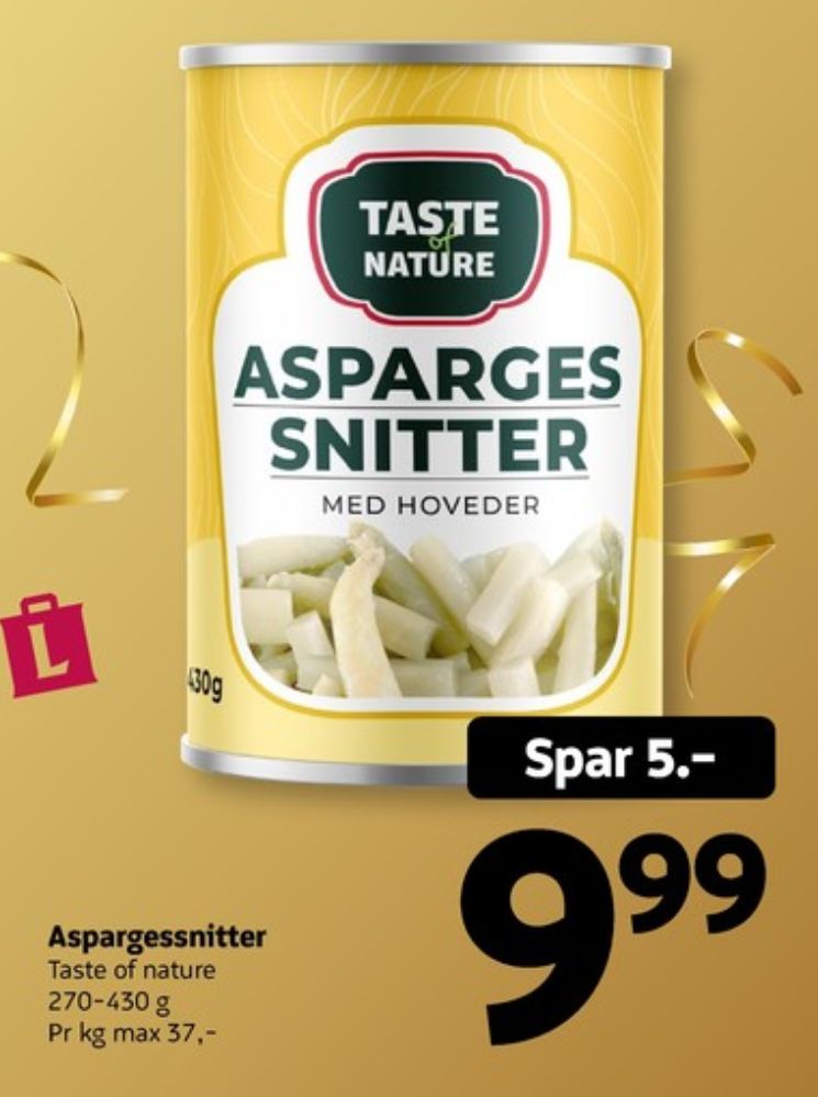 Taste of Nature, Aspargessnitter