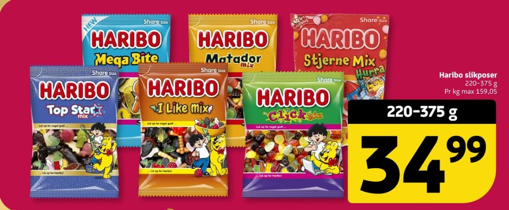 Haribo I Like Mix, Slikposer