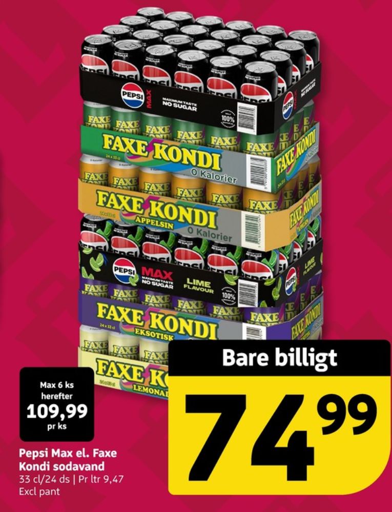 Pepsi Max Lime, Cola 24 pk.