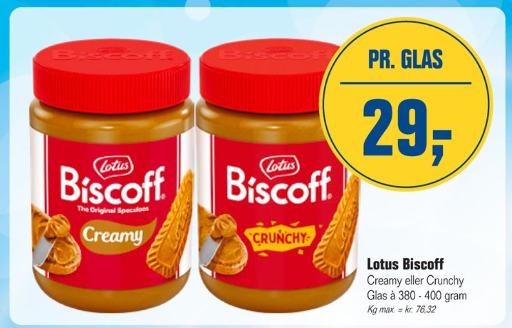 Lotus Biscoff, Smørepålæg Creamy