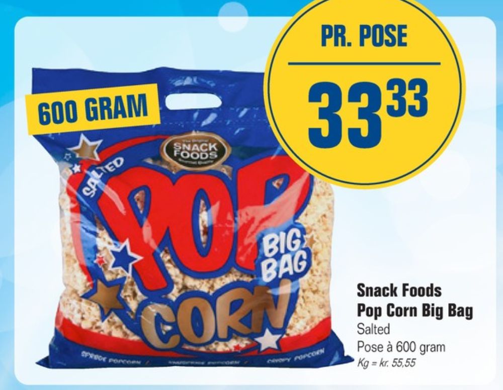 Snack Foods, Popcorn
