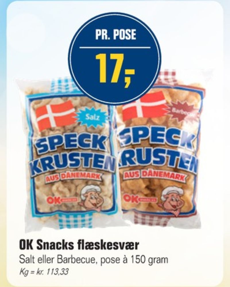 OK Snacks, Flæskesvær Barbecue