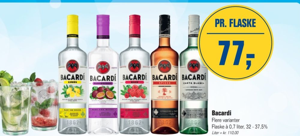 Bacardi Carta Blanca, Rom