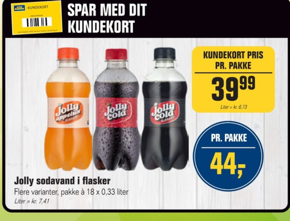 Jolly Cola Sukkerfri, Cola 18 pk.