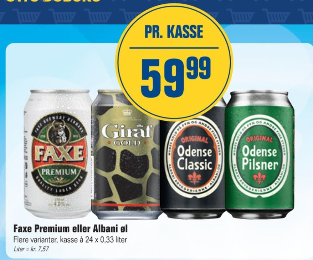 Faxe Premium, Øl 24 pk.