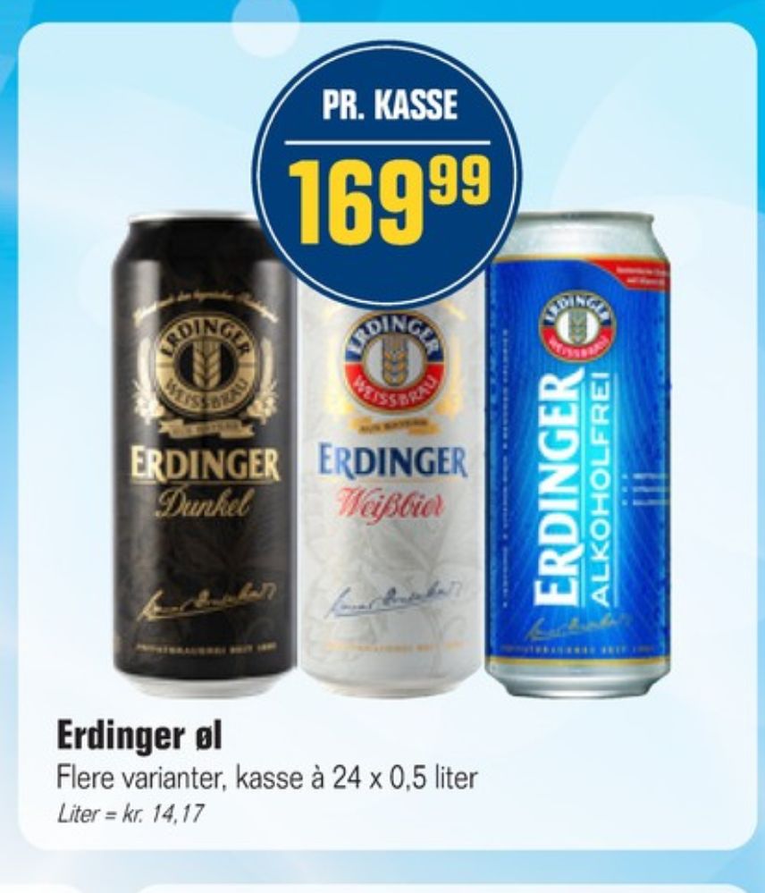 Erdinger, Øl - Alkoholfri 24 pk.