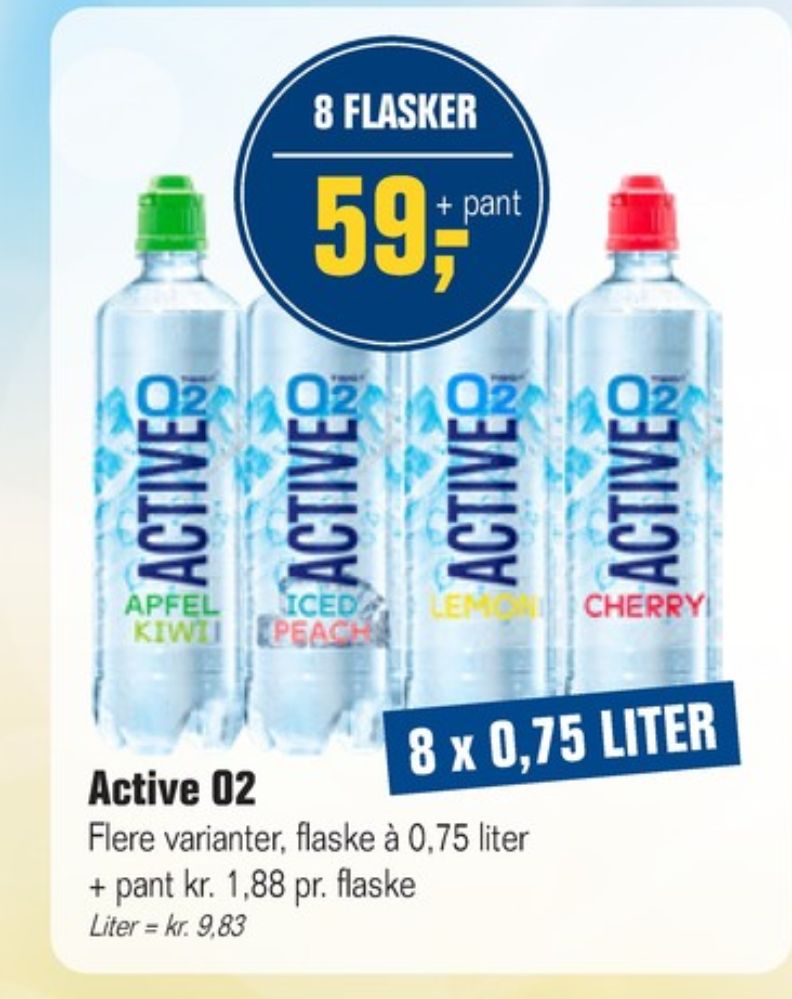 Active O2, Ice Tea Pfirsich