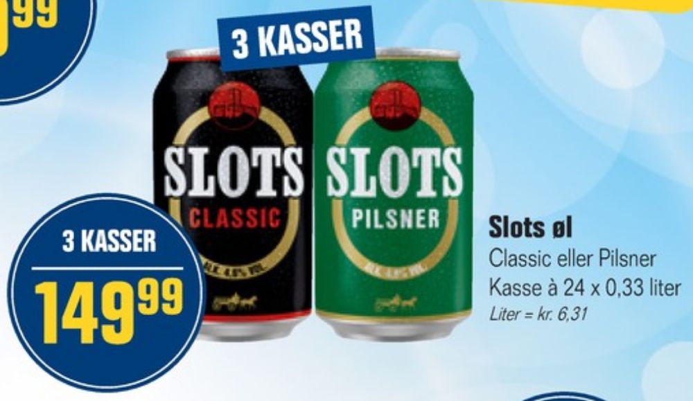 Slots Classic, Øl 24 pk.