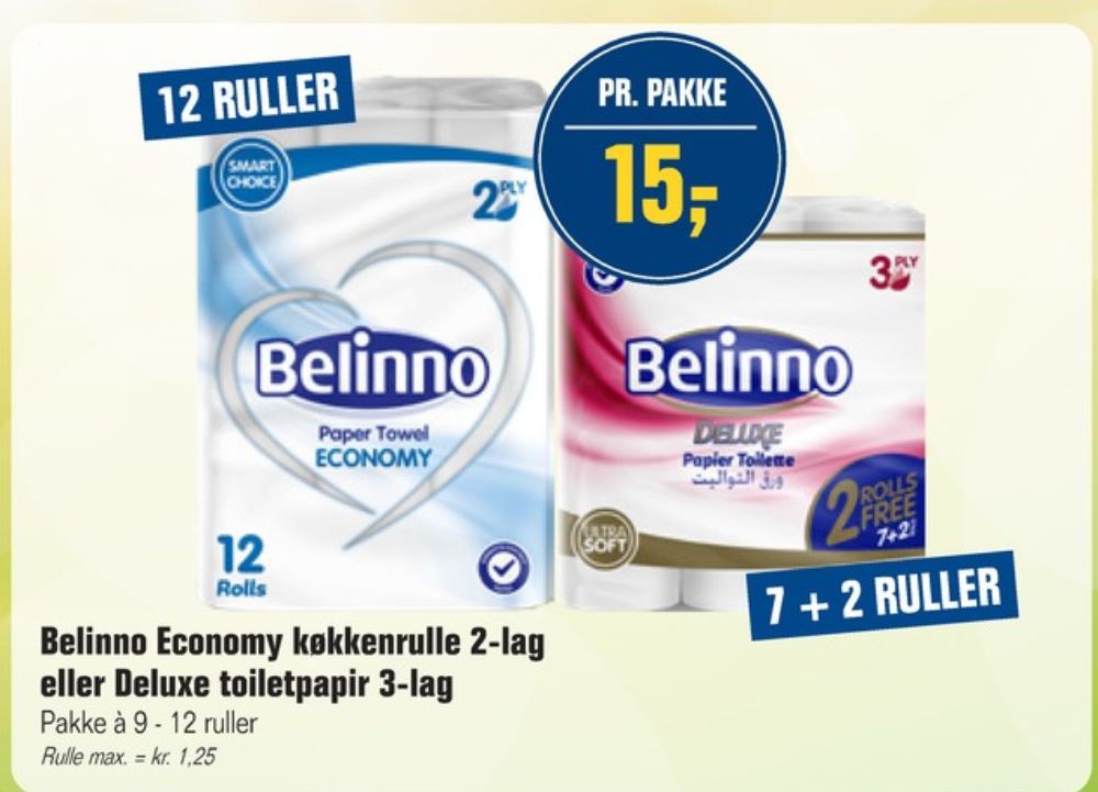 Belinno Deluxe, Toiletpapir
