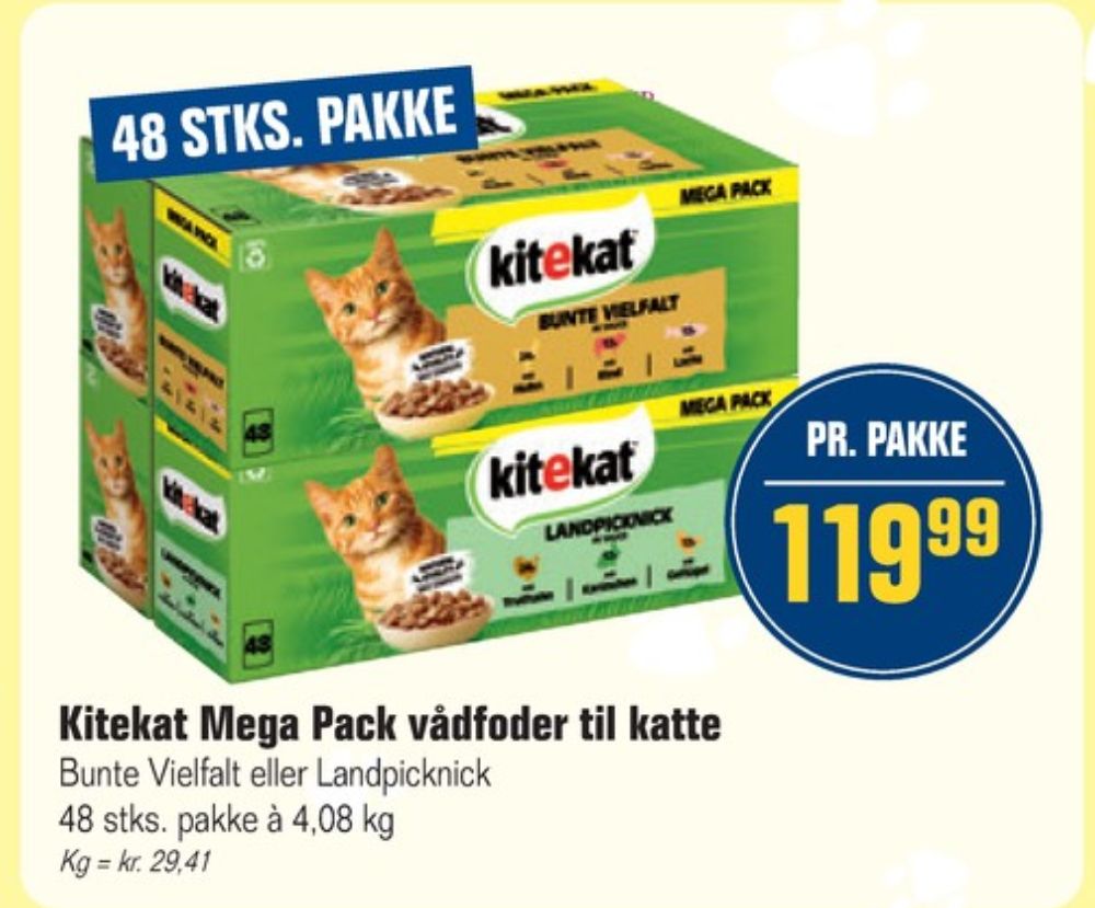 Kitekat, Kattefoder