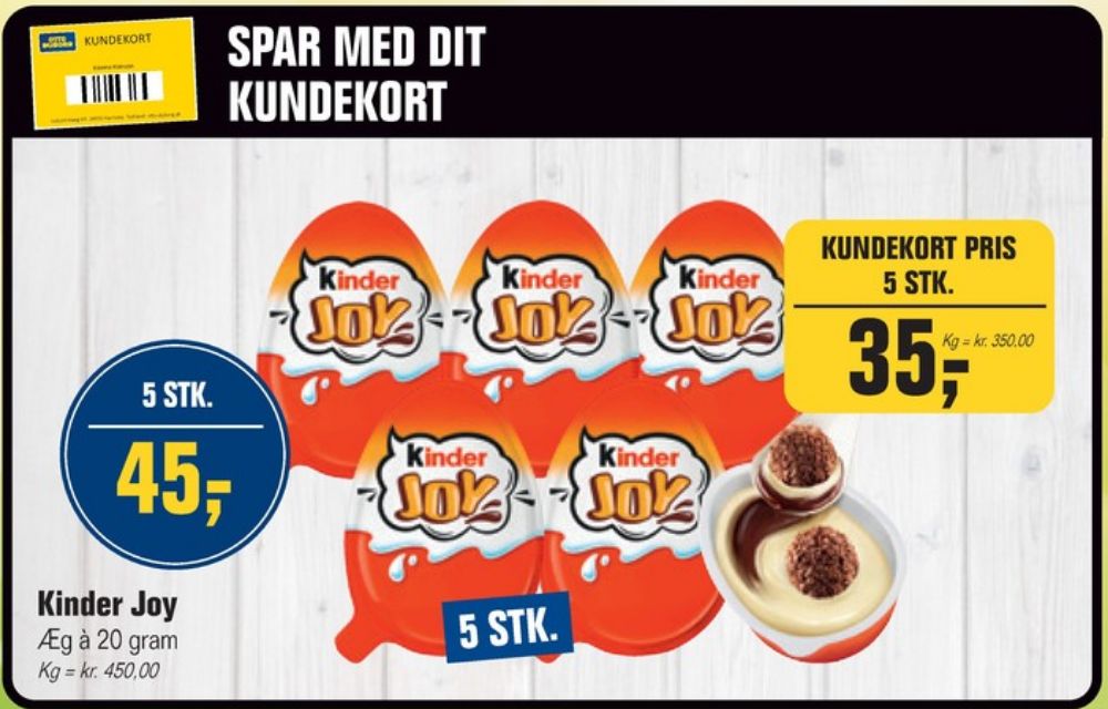 Kinder Joy, Chokoladeæg