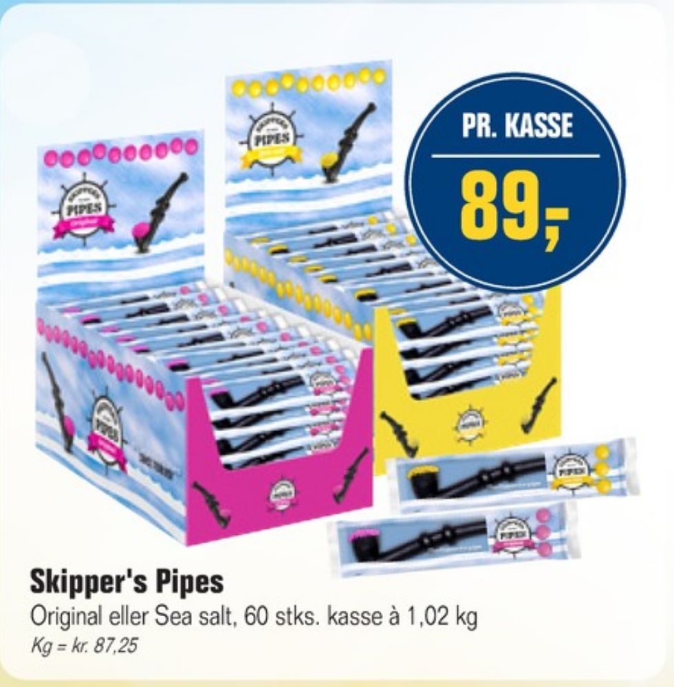 Skippers Pipes, Lakridspiber Seasalt