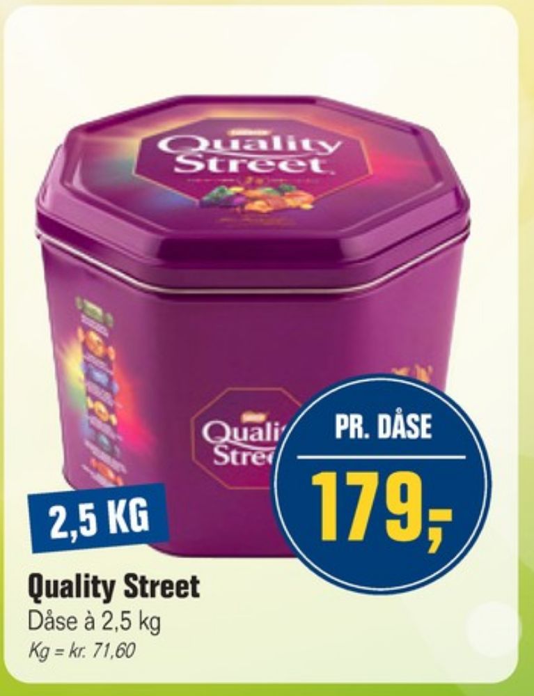 Quality Street, Dessertchokolade
