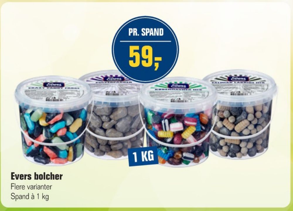 Evers Københavner Mix, Bolsjer