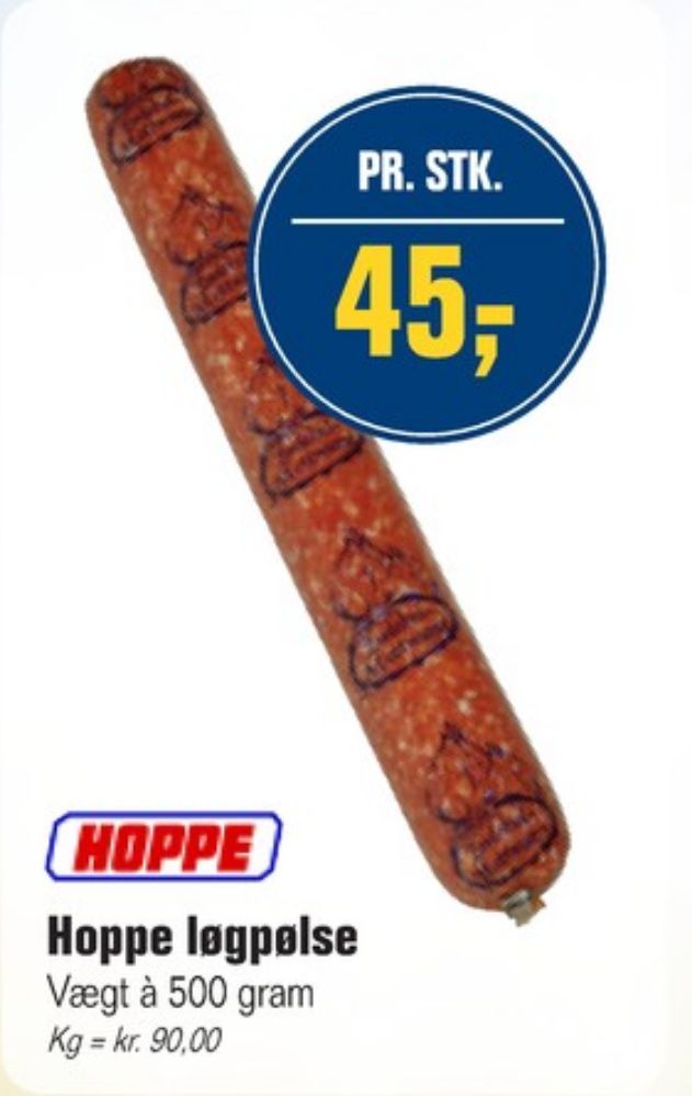 Hoppe, Løgpølse