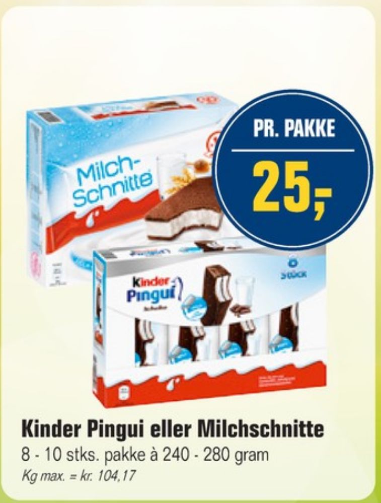 Kinder MilkSlice, Cool Snacks