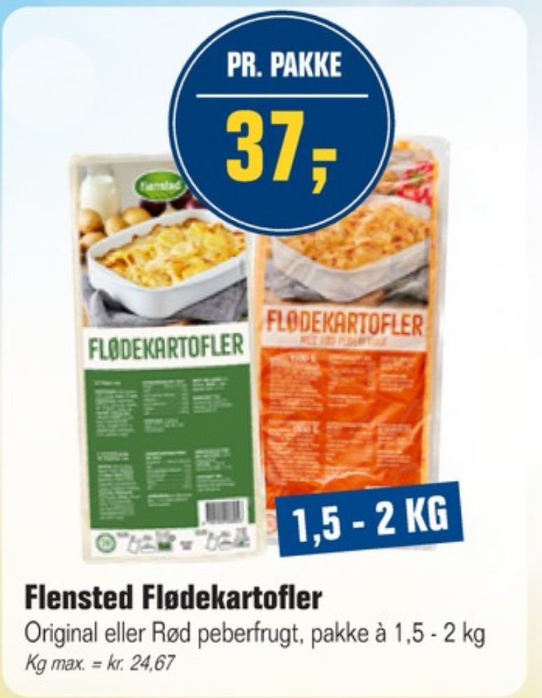 Flensted, Flødekartofler