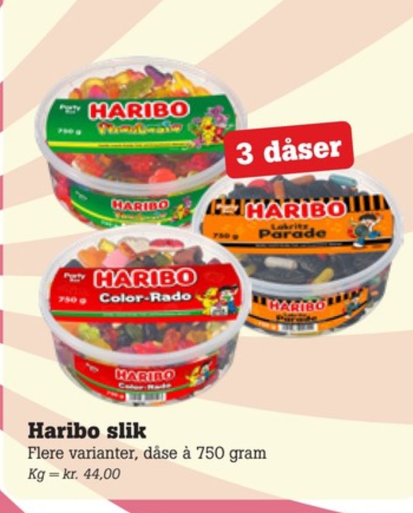 Haribo Color-Rado, Slikbøtter
