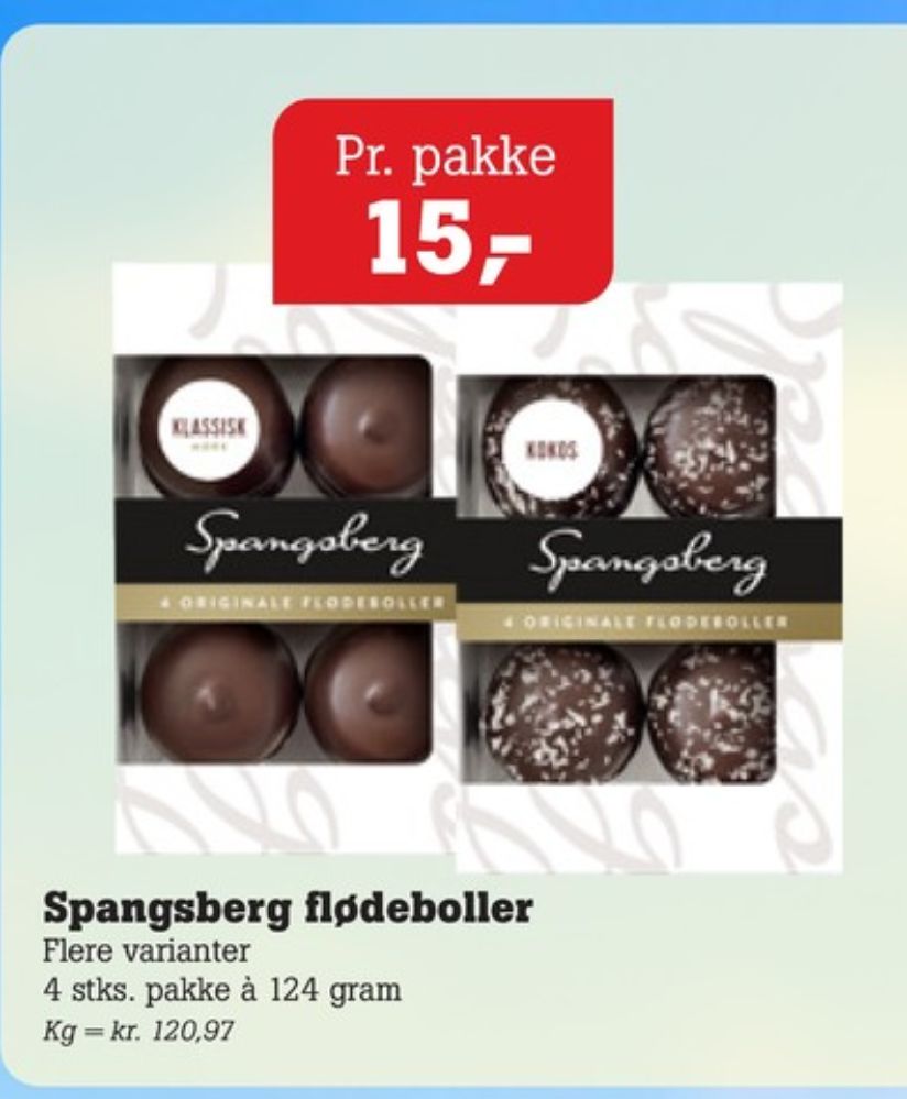 Spangsberg, Flødeboller Klassisk