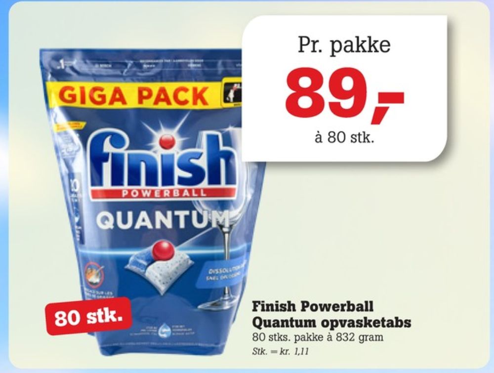 Finish, Maskinopvask-tabs
