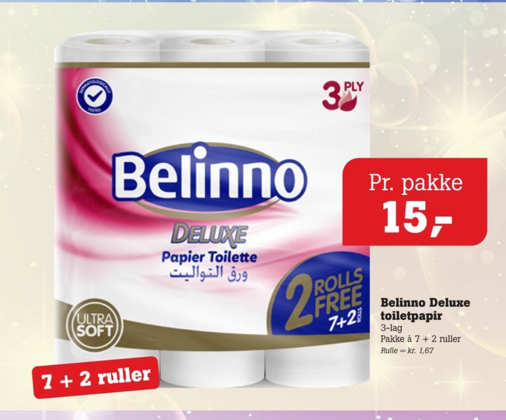 Belinno Deluxe, Toiletpapir