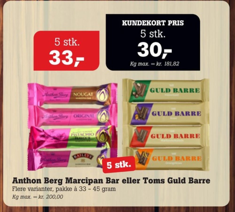 Toms Guldbarre, Chokoladebar Orangeknas