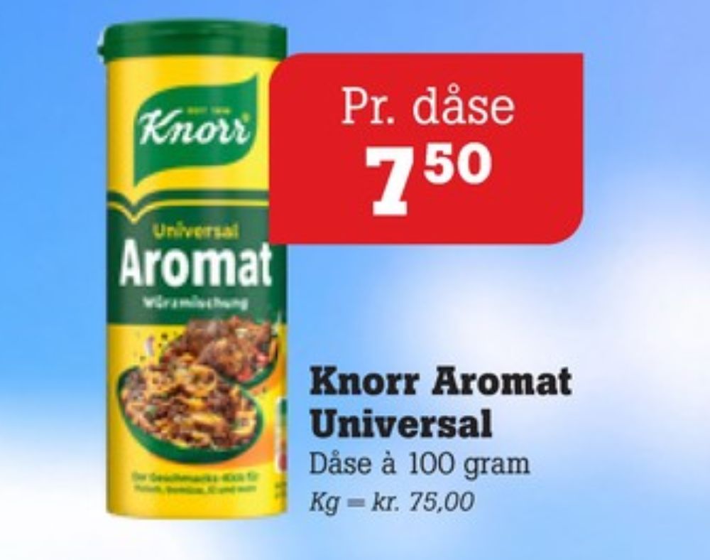 Knorr Aromat, Krydderier
