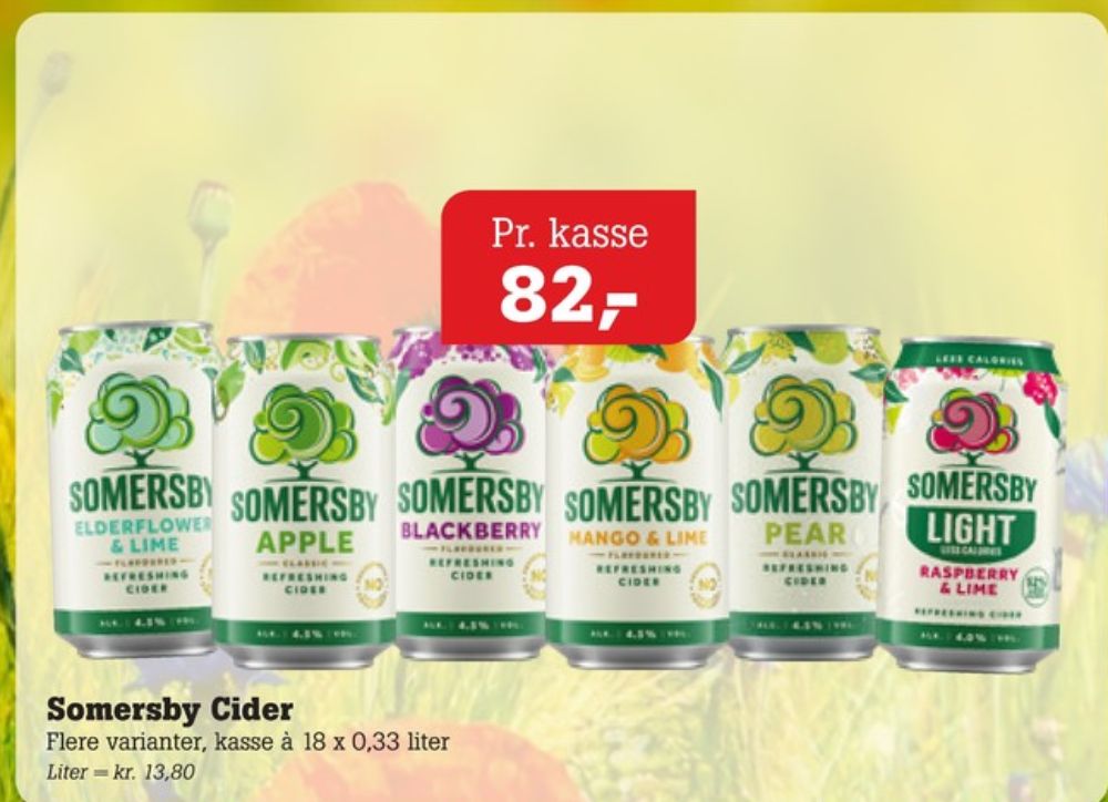 Somersby Pear, Mango & Lime Cider 18 pk.