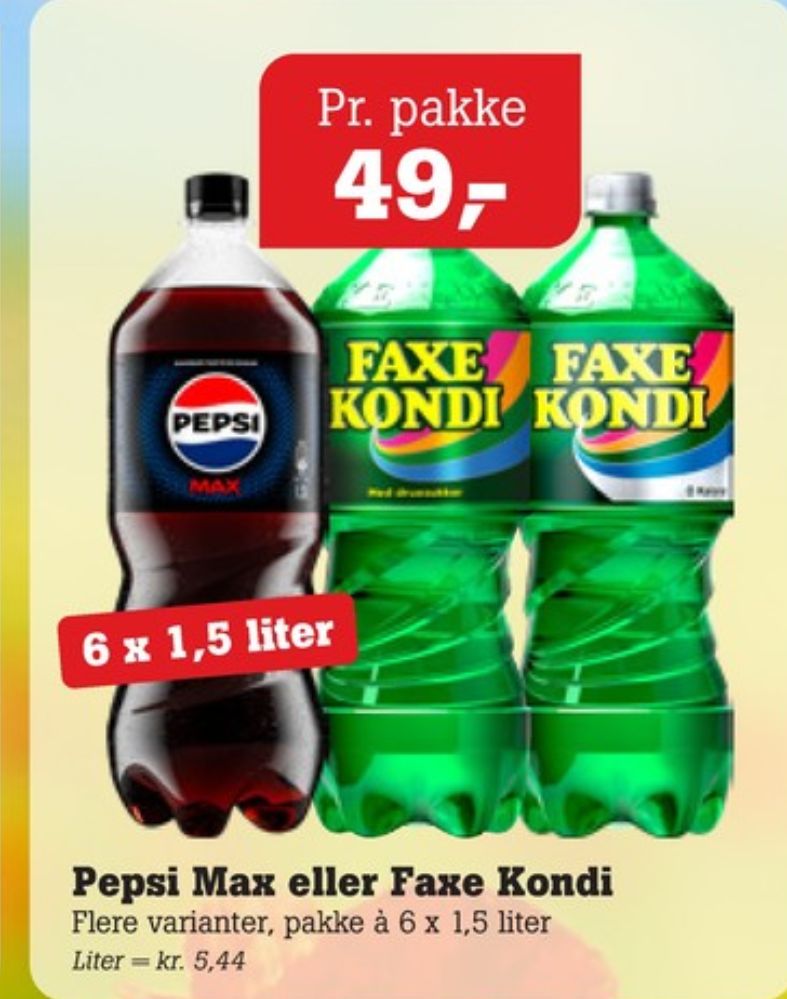 Faxe Kondi 0 Kalorier, Sportssodavand 6 pk. 