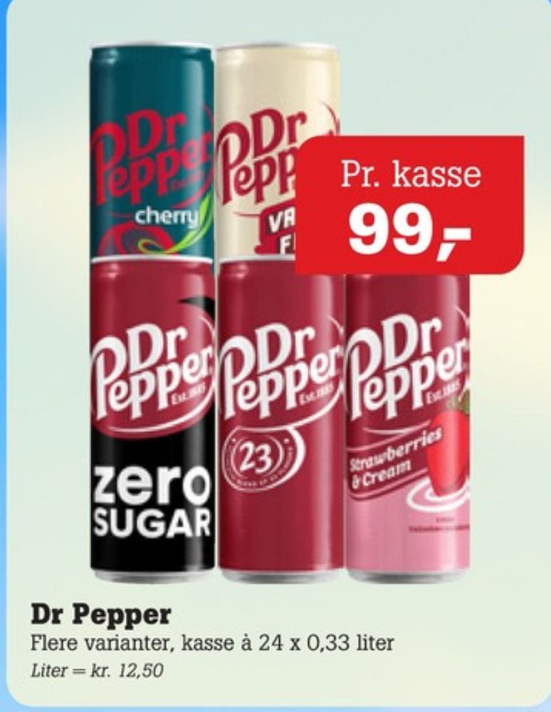 Dr Pepper Vanilla Float, Cola 24 pk.