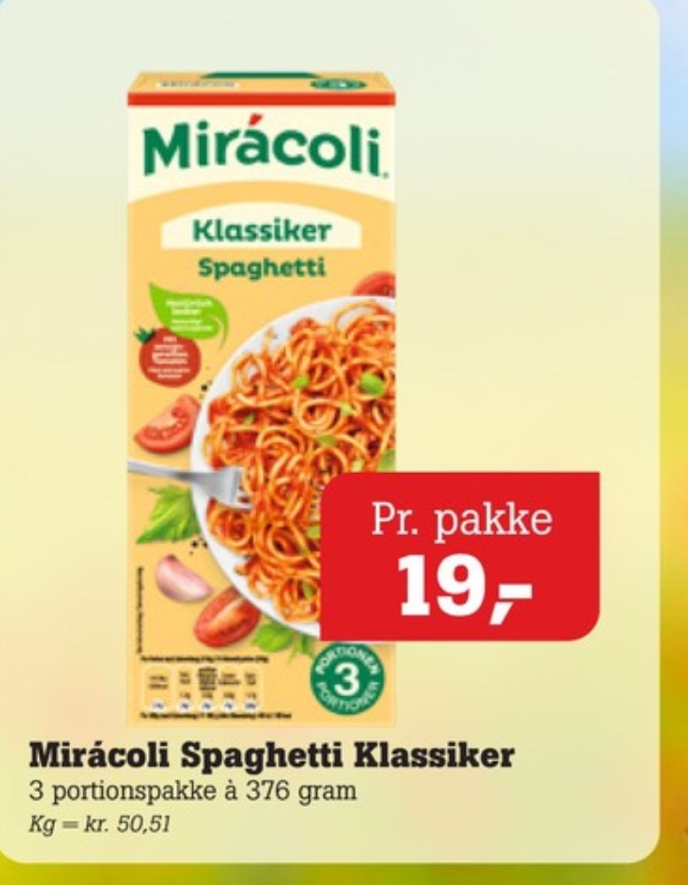 Mirácoli, Spaghetti Klassiker