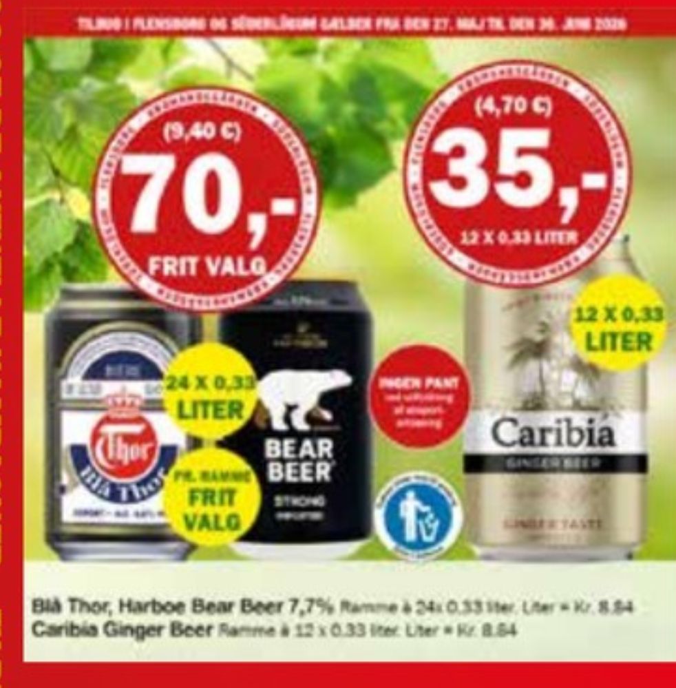 Harboe Bear Beer, Øl 24 pk.