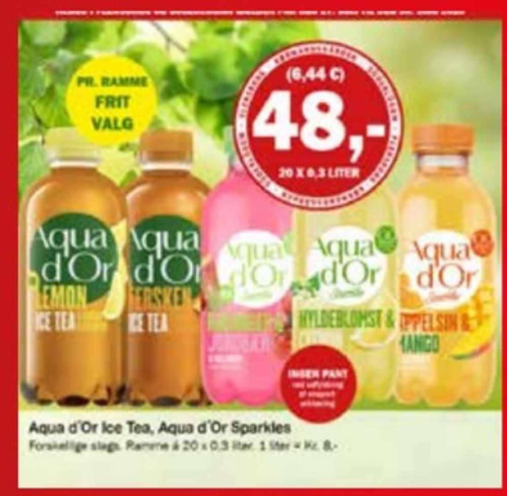 Aqua d'Or Lemon, Ice Tea Lemon 20 pk.