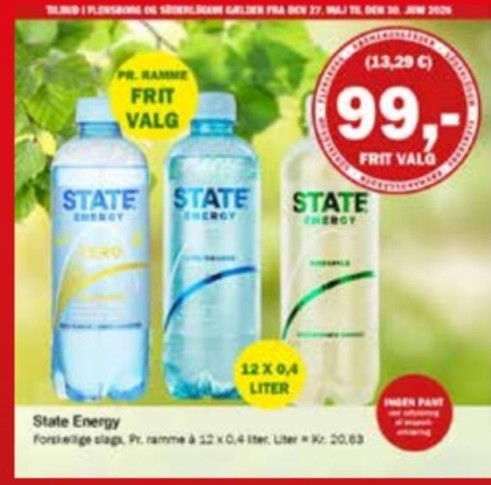 STATE Lime Orange Zero, Energidrik 12 pk.