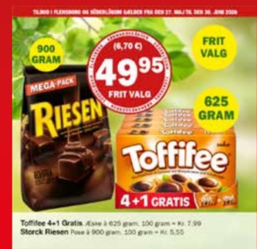 Toffifee, Dessertchokolade