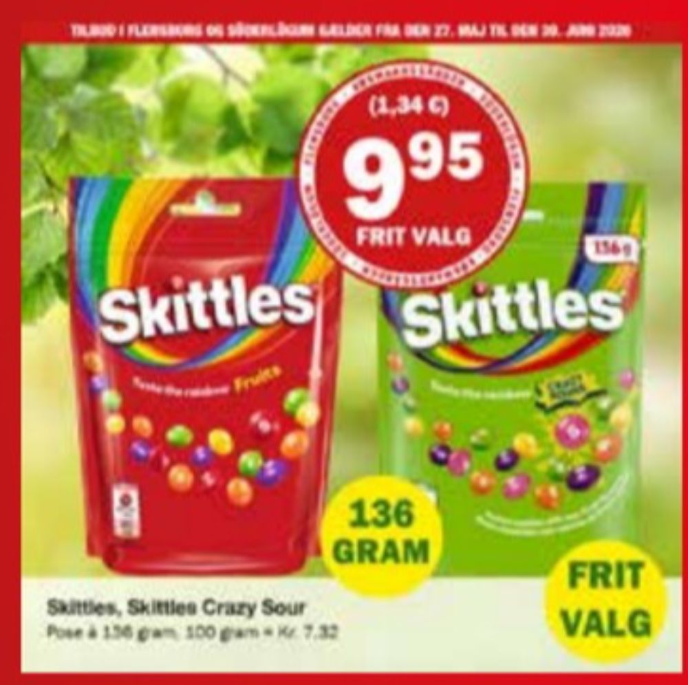 Skittles, Pastiller Crazy Sours