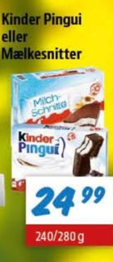 Kinder MilkSlice, Cool Snacks