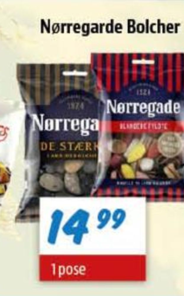 Nørregade De Stærke Lakridsbolsjer, Bolsjer