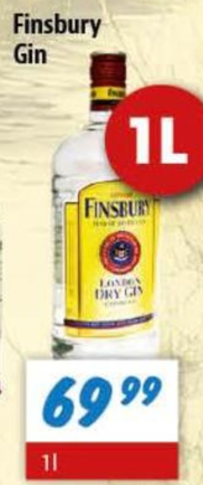 Finsbury London Dry, Gin