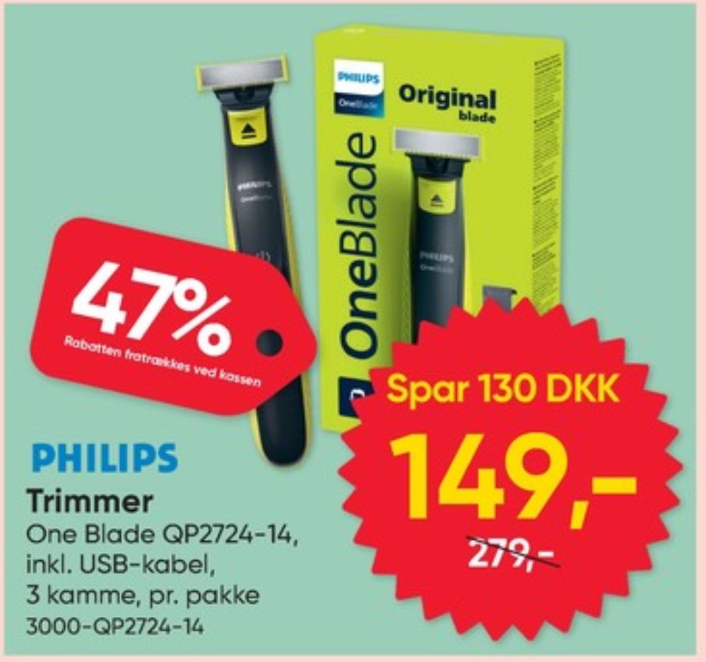 Philips OneBlade, Skægtrimmer