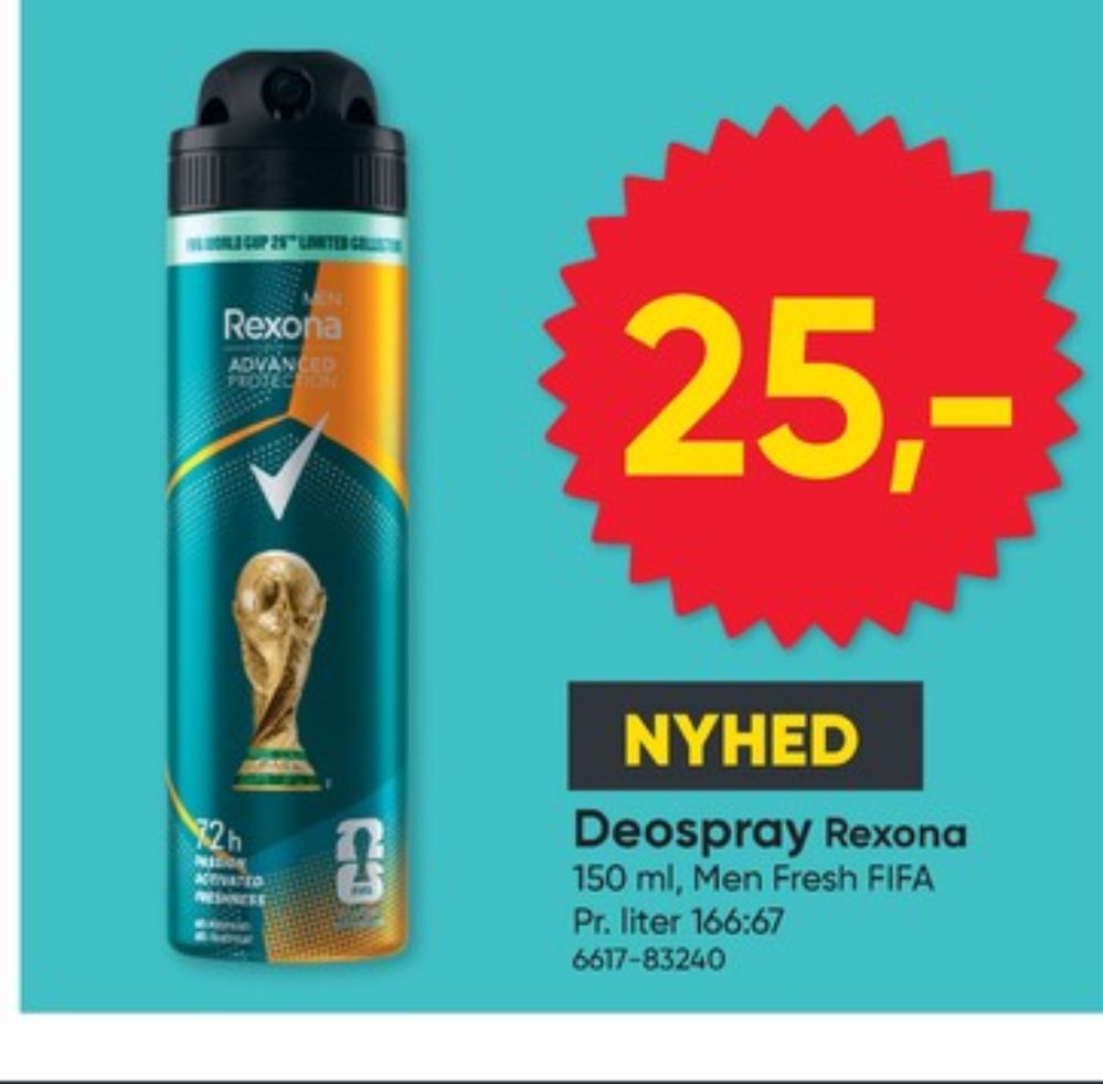 Rexona Men, Deospray