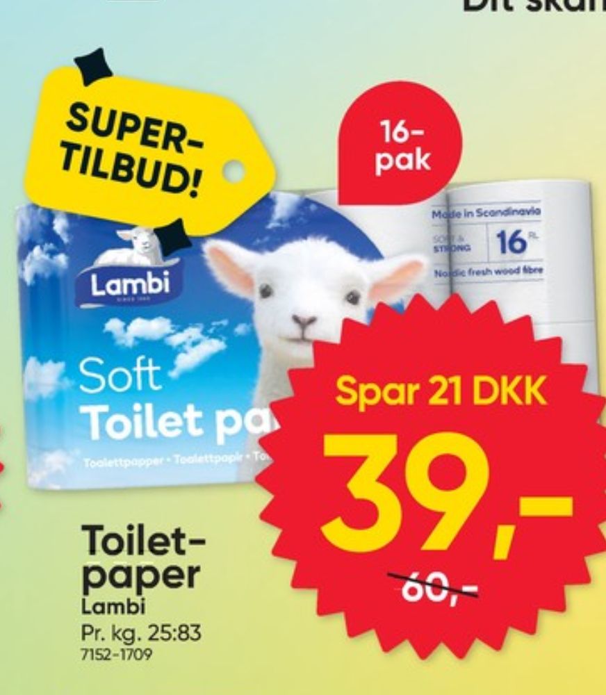Lambi Soft, Toiletpapir