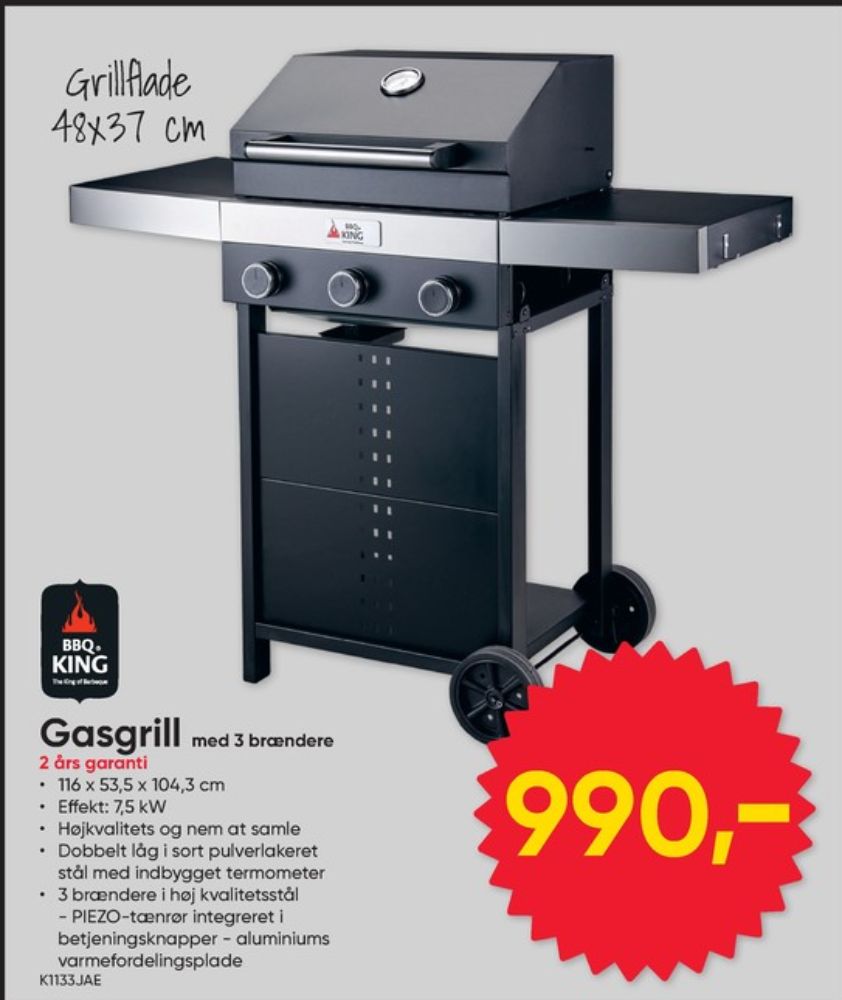 BBQ King, Gasgrill