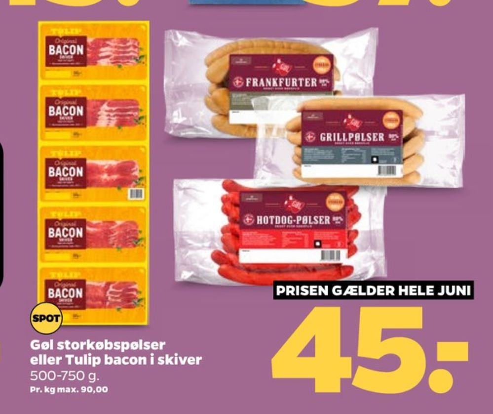 Tulip, Baconskiver