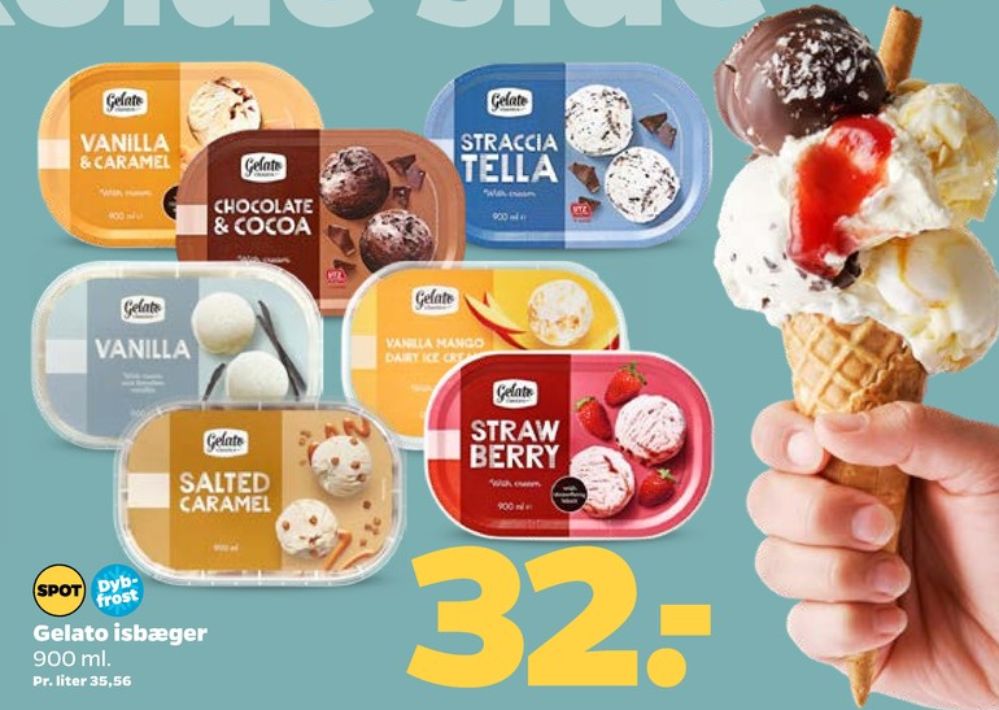 Gelato Classico, Vanilla & Caramel Is