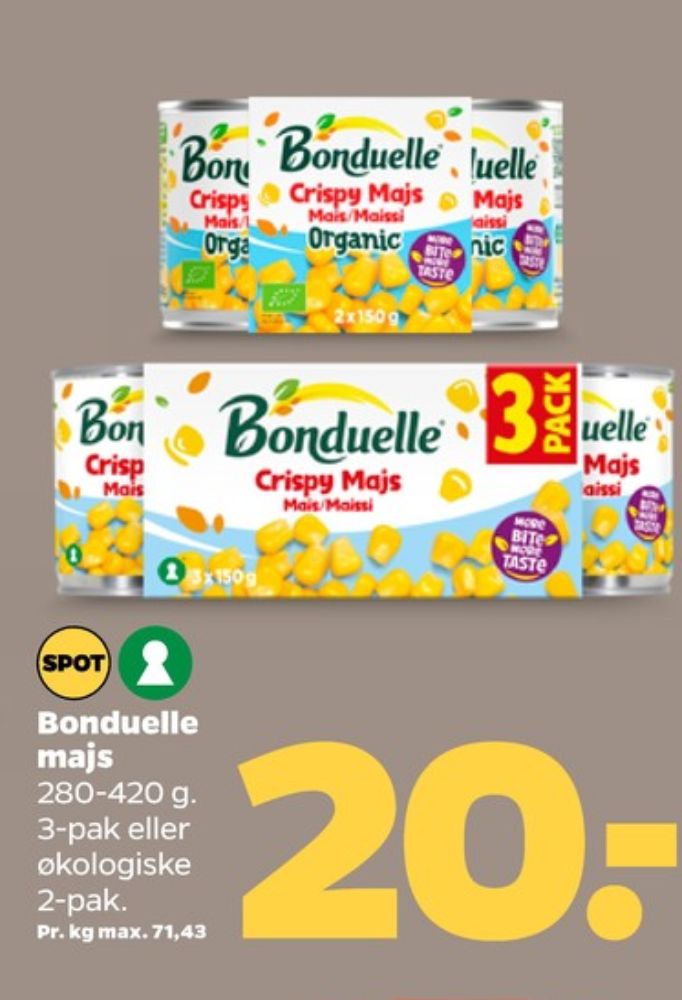 Bonduelle, Majs
