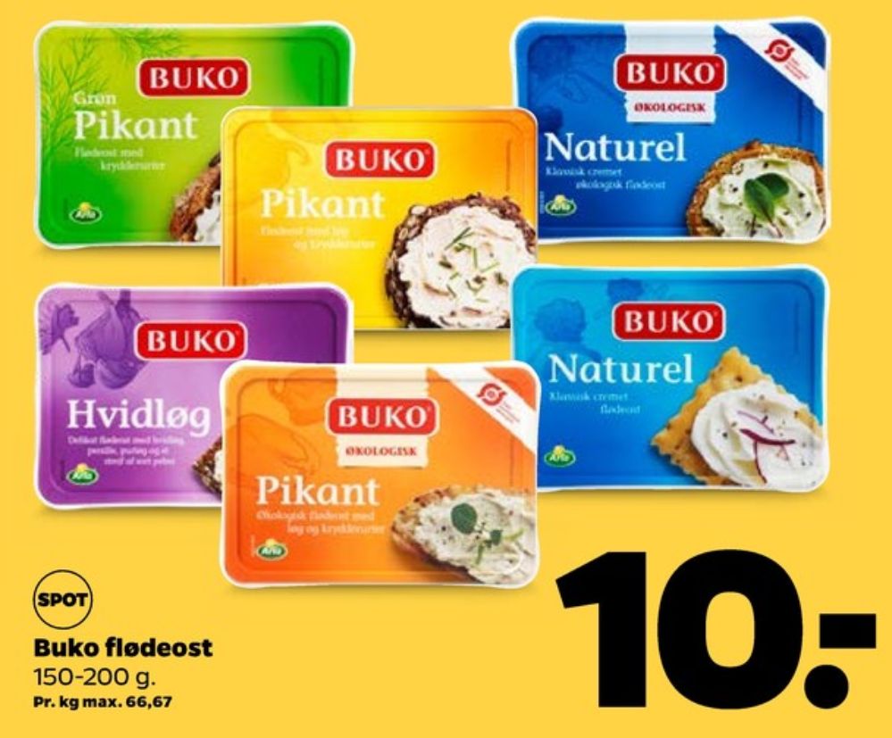Buko, Flødeost Grøn Pikant