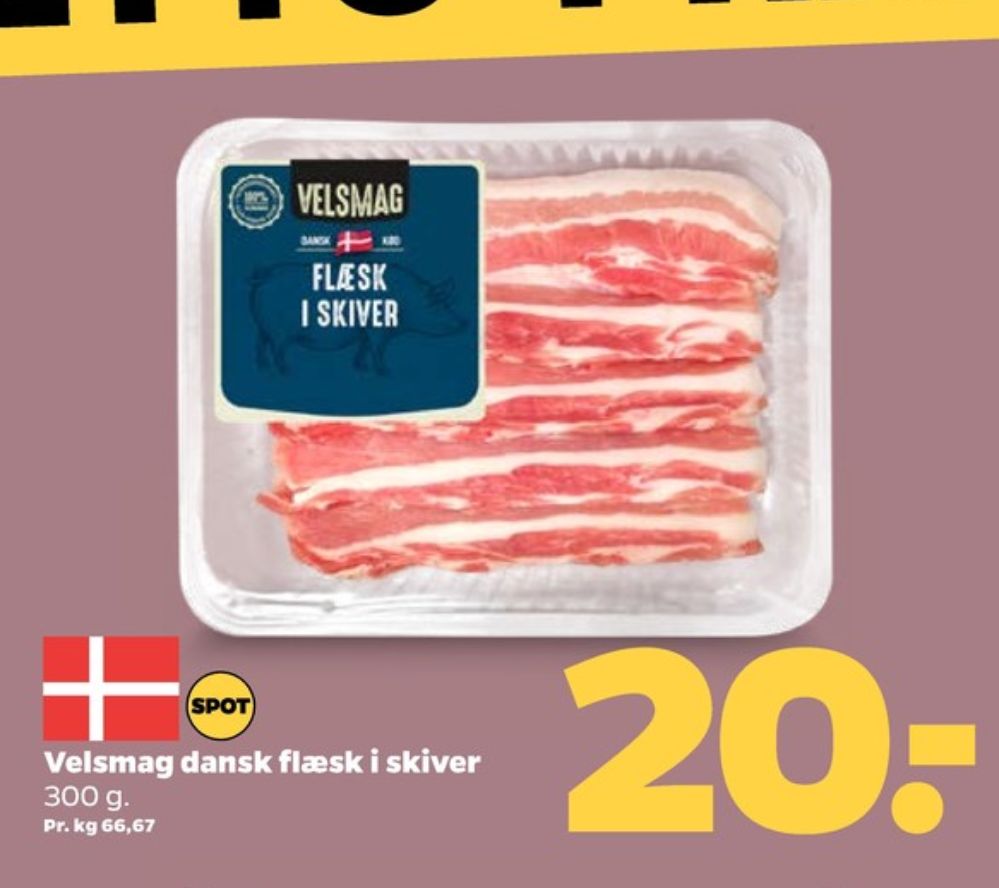 Velsmag, Flæsk i skiver